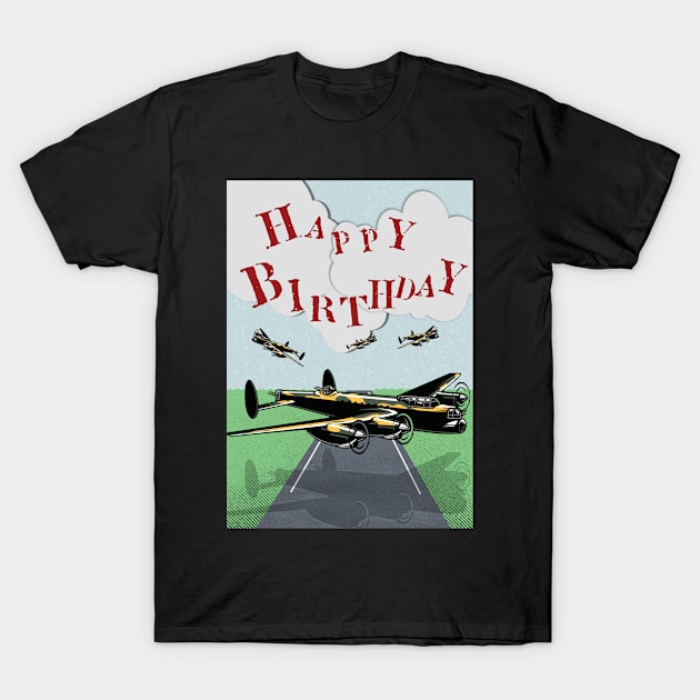 Airplane Poster T-Shirt by Alvd Design